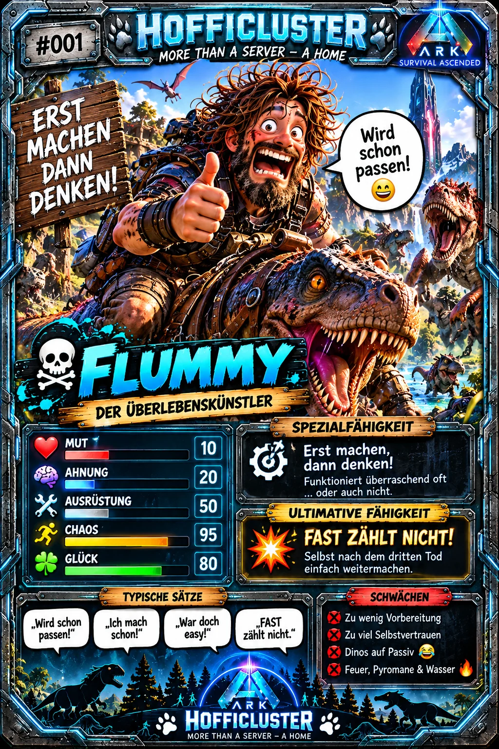 HoffiCluster Charakterkarte Flummy