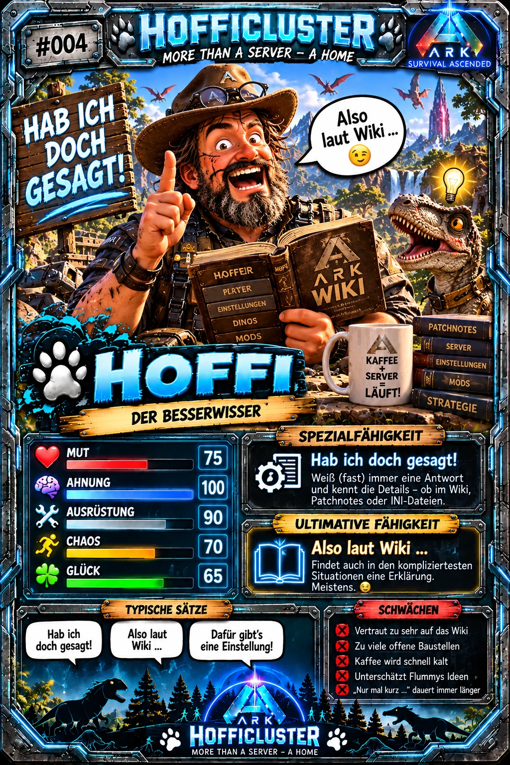 HoffiCluster Charakterkarte Hoffi