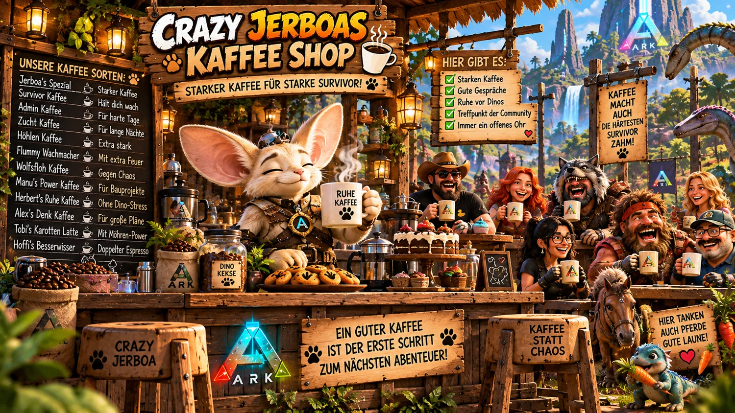 Originalbild Crazy Jerboas Kaffee-Shop